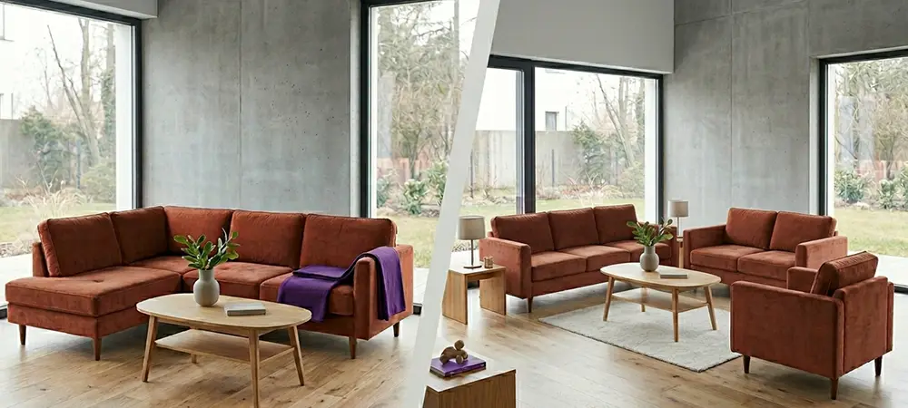 Rohová sedačka alebo zostava 3+2+1? Vyriešte dilemu vašej obývačky