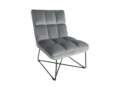 Kreslo ACAPULCO sivý zamat