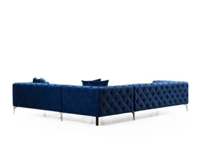 Detail produktu Rohová sedacia súprava / Rohová pohovka Como Right - Navy Blue