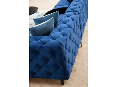 Detail produktu Rohová sedacia súprava / Rohová pohovka Como Left - Navy Blue