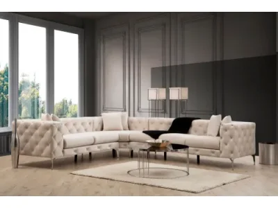 Detail produktu Rohová sedacia súprava / Rohová pohovka Como Left - Ecru