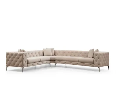 Detail produktu Rohová sedacia súprava / Rohová pohovka Como Left - Ecru