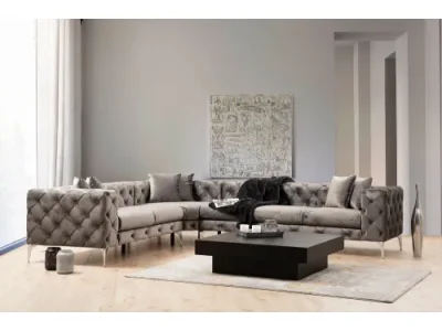 Rohová sedacia súprava / Rohová pohovka Como Left - Anthracite