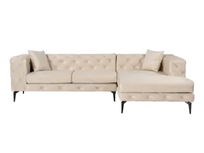 Detail produktu Rohová sedacia súprava / Rohová pohovka Como Eco Right - Beige, Black