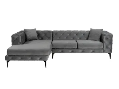 Detail produktu Rohová sedacia súprava / Rohová pohovka Como Eco Left - Anthracite, Black