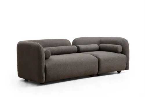 Trojmiestna pohovka Victoria Grey Bouclette
