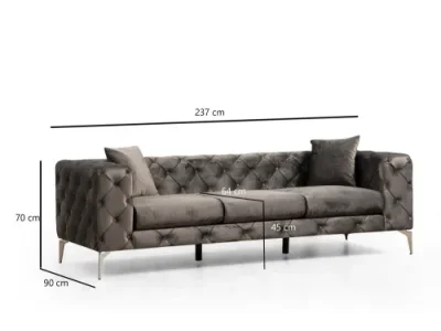 Detail produktu Trojmiestna pohovka Como 3 Seater - Anthracite