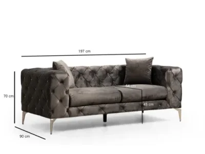 Detail produktu Dvojmiestna pohovka Como 2 Seater - Anthracite