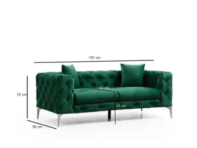 Detail produktu Dvojmiestna pohovka Como - Green