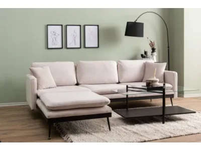 Detail produktu Rohová sedacia súprava / Rohová pohovka Reya - Ecru