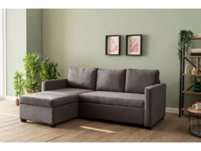 Rohová rozkladacia pohovka Kado - Grey