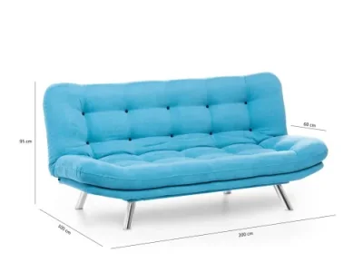 Detail produktu Trojmiestna rozkladacia pohovka Misa Sofabed - Turquoise