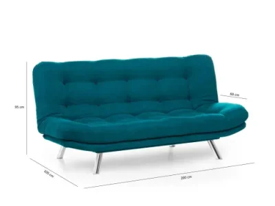 Detail produktu Trojmiestna rozkladacia pohovka Misa Sofabed - Petrol Green
