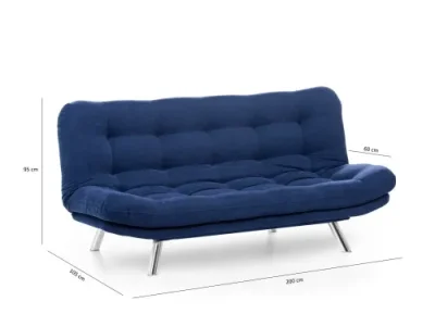 Detail produktu Trojmiestna rozkladacia pohovka Misa Sofabed - Navy Blue