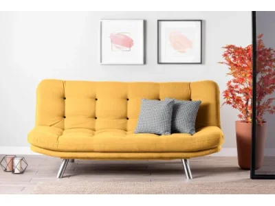 Detail produktu Trojmiestna rozkladacia pohovka Misa Sofabed - Mustard