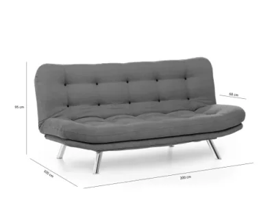 Detail produktu Trojmiestna rozkladacia pohovka Misa Sofabed - Grey