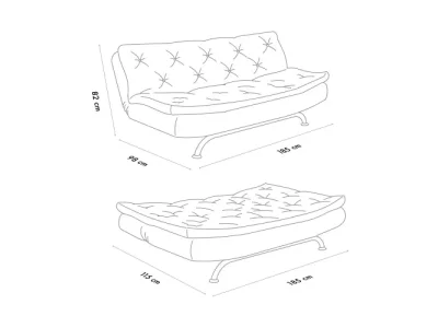 Detail produktu Trojmiestna rozkladacia pohovka Rivo - Grey
