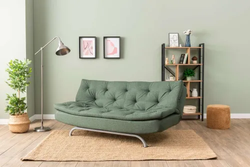 Trojmiestna rozkladacia pohovka Rivo - Green