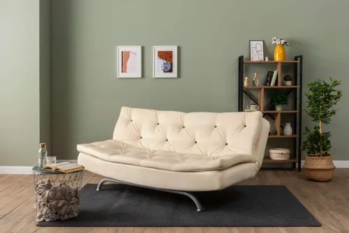 Trojmiestna rozkladacia pohovka Rivo - Cream