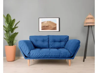 Trojmiestna rozkladacia pohovka Nina Daybed - Parliament Blue GR108