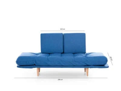 Detail produktu Trojmiestna rozkladacia pohovka Nina Daybed - Parliament Blue GR108