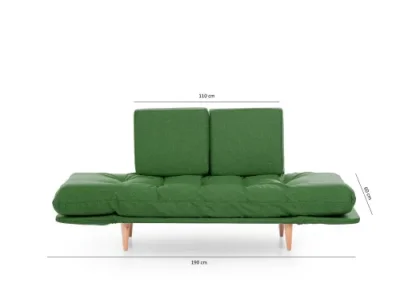 Detail produktu Trojmiestna rozkladacia pohovka Nina Daybed - Green GR106