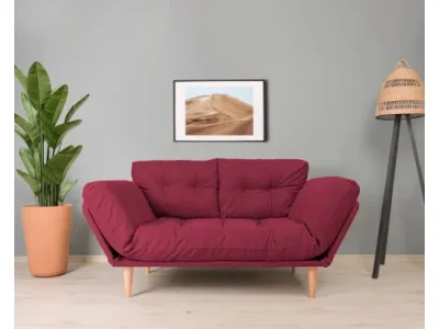 Trojmiestna rozkladacia pohovka Nina Daybed - Dark Red GR105