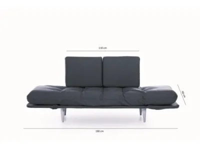 Detail produktu Trojmiestna rozkladacia pohovka Nina Daybed - Dark Red GR105