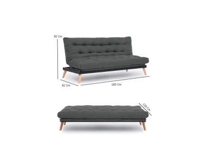 Detail produktu Trojmiestna rozkladacia pohovka Saki - Light Grey