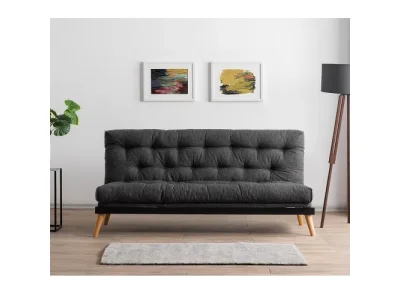 Trojmiestna rozkladacia pohovka Saki - Dark Grey