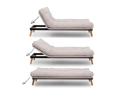 Detail produktu Trojmiestna rozkladacia pohovka Saki - Cream