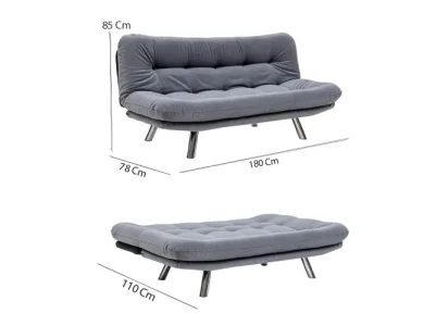 Detail produktu Trojmiestna rozkladacia pohovka Misa Small Sofabed - Patchwork