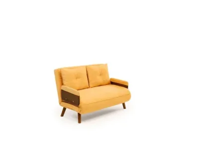 Detail produktu Dvojmiestna rozkladacia pohovka Cosmo 2-Seater - Mustard