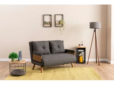 Dvojmiestna rozkladacia pohovka Cosmo 2-Seater - Dark Grey