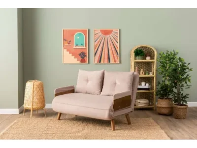 Dvojmiestna rozkladacia pohovka Cosmo 2-Seater - Bohemian Mink