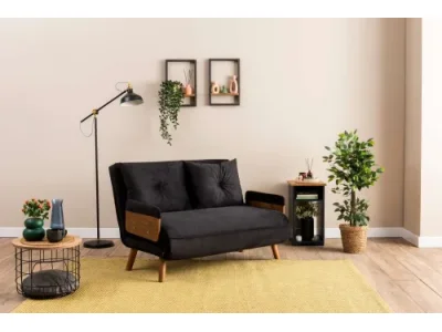 Dvojmiestna rozkladacia pohovka Cosmo 2-Seater - Black
