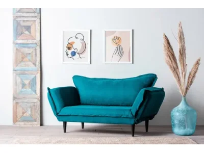 Dvojmiestna rozkladacia pohovka Vino Daybed - Petrol Green GR124\01