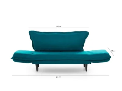Detail produktu Dvojmiestna rozkladacia pohovka Vino Daybed - Petrol Green GR124\01