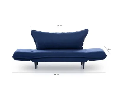 Detail produktu Dvojmiestna rozkladacia pohovka Vino Daybed - Navy Blue \GR125\01