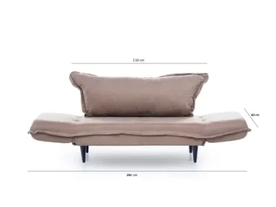 Detail produktu Dvojmiestna rozkladacia pohovka Vino Daybed - Mink GR121\01