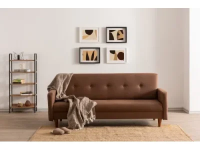 Detail produktu Trojmiestna rozkladacia pohovka Hiko - Brown