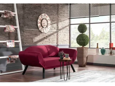 Dvojmiestna rozkladacia pohovka Genzo - Maroon