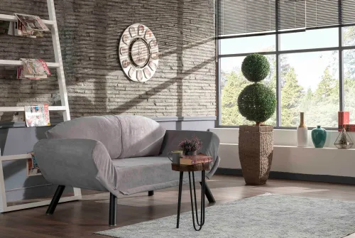 Dvojmiestna rozkladacia pohovka Genzo - Grey