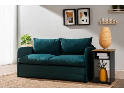 Dvojmiestna rozkladacia pohovka Saga XL 2-Seater - Petrol Green