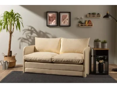 Dvojmiestna rozkladacia pohovka Saga XL 2-Seater - Cream