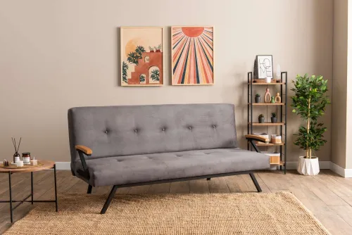 Trojmiestna rozkladacia pohovka Zven - Grey