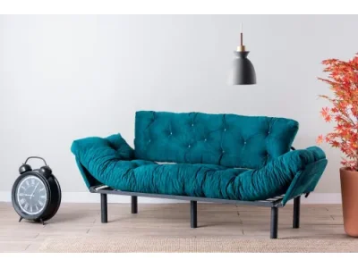 Trojmiestna rozkladacia pohovka Nitta Triple - Petrol Green