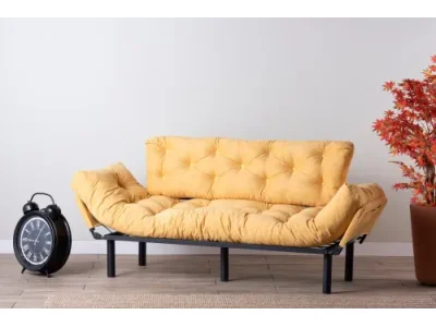 Trojmiestna rozkladacia pohovka Nitta Triple - Mustard