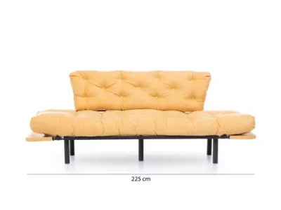 Detail produktu Trojmiestna rozkladacia pohovka Nitta Triple - Mustard