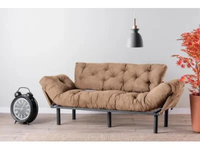 Trojmiestna rozkladacia pohovka Nitta Triple - Light Brown